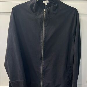 Talbots Classic Black Sweat Jacket